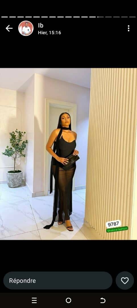 Robe élégante soirée femme