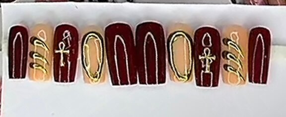 Kit d'ongles décoratifs élégants