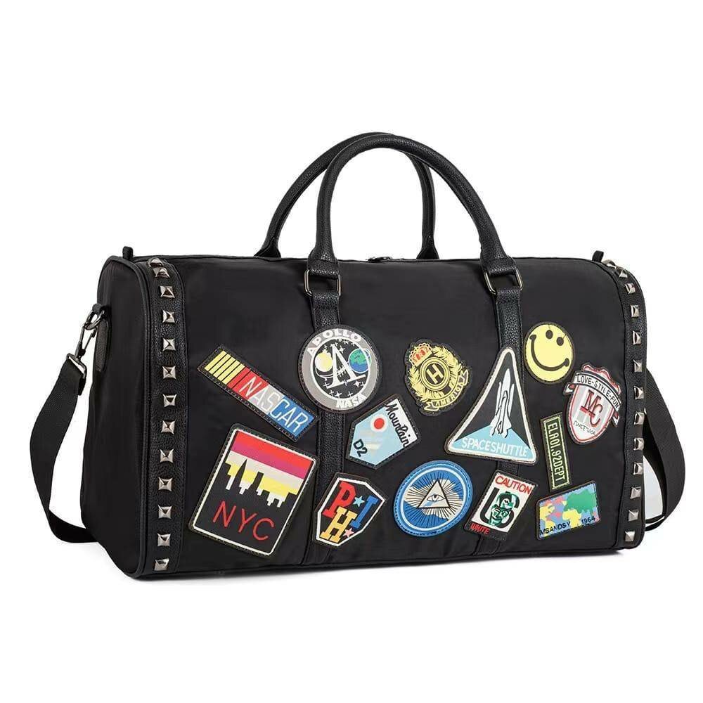 Sac de Voyage en Cuir Noir