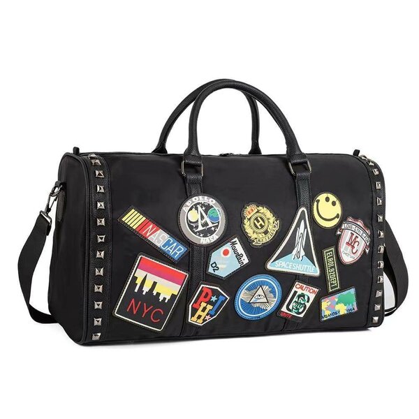 Sac de Voyage en Cuir Noir