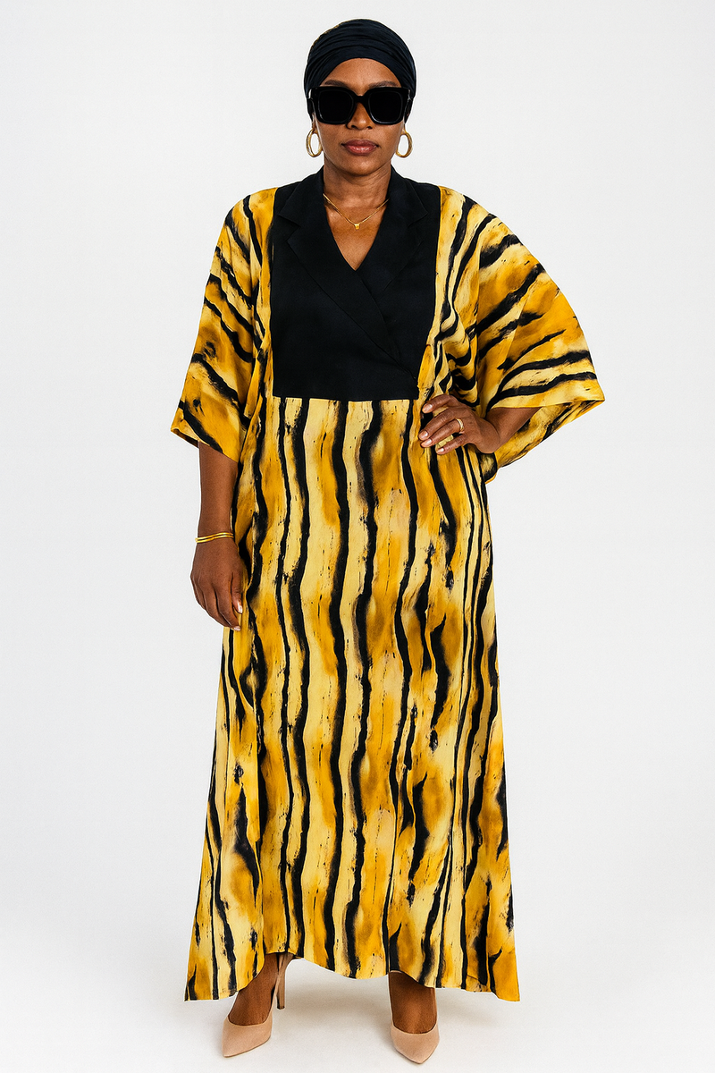 Robe Femme Style Kimono Tigre