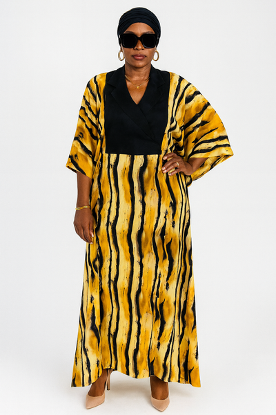 Robe Femme Style Kimono Tigre