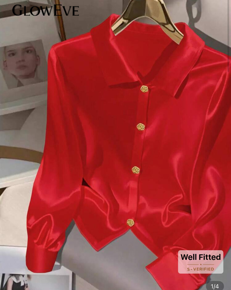 Chemise en satin élégante