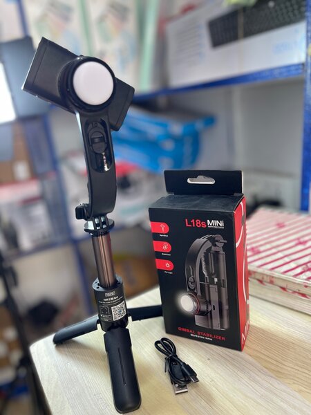 Mini Gimbal Stabilizer with Light