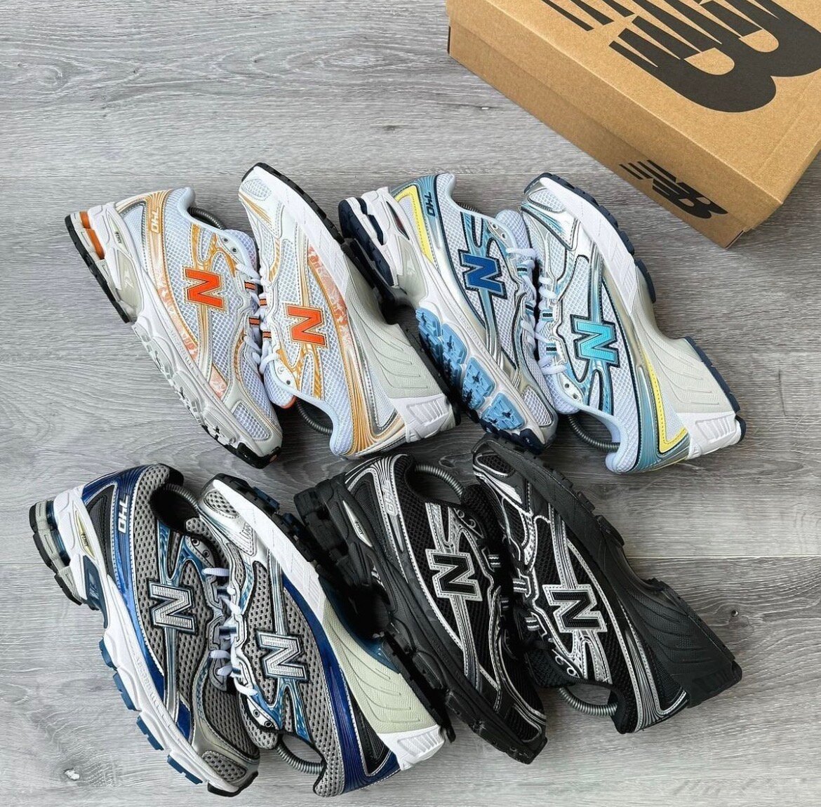 Chaussures de running multicolores