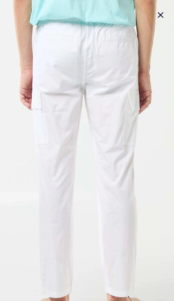 Pantalon blanc cargo Kiabi