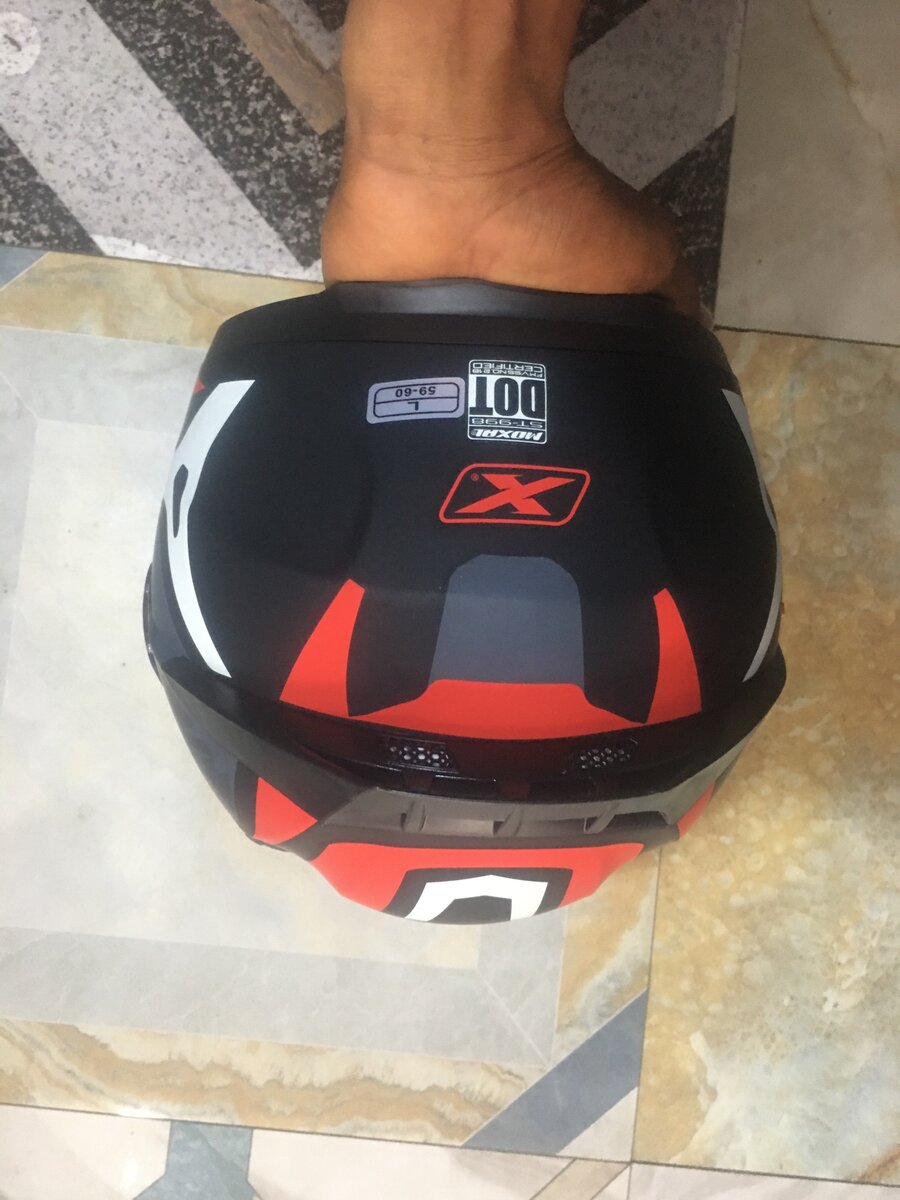 Moxal Helmet Red/White