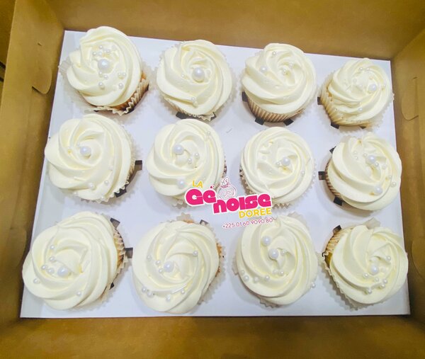 Cupcakes vanille élégants