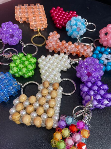 Porte clé en perles