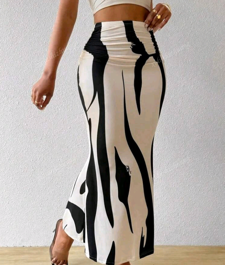 Jupe longue imprimée tendance