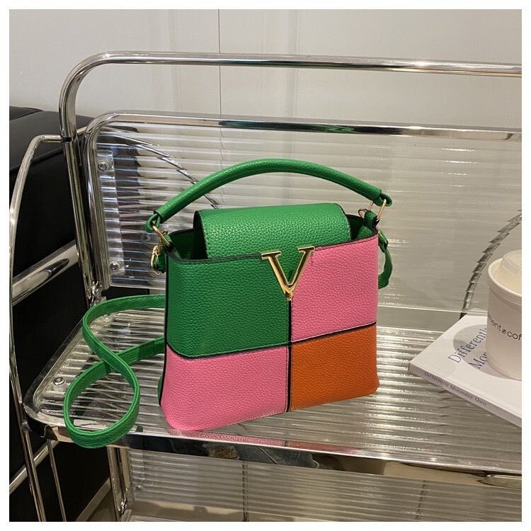 Sac à main multicolore mode