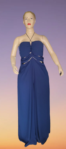 Combinaison bleu élégante