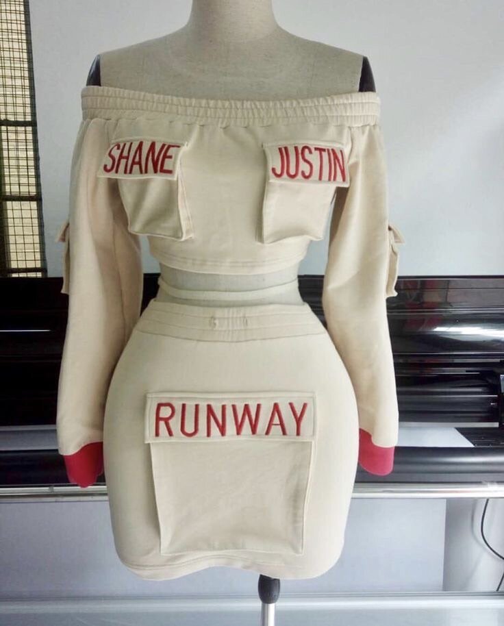 Runway skirt and top