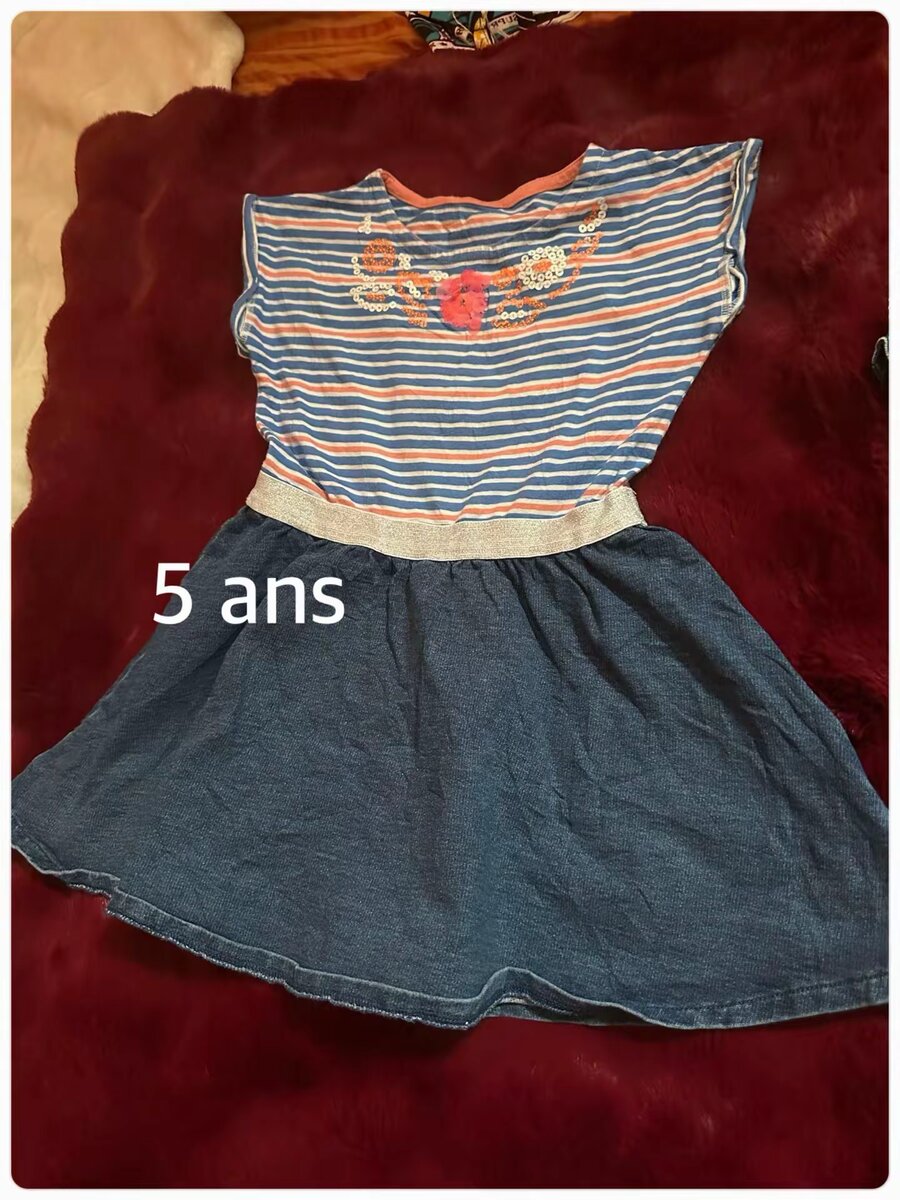 Robe en jean pour fille 4-5 ans