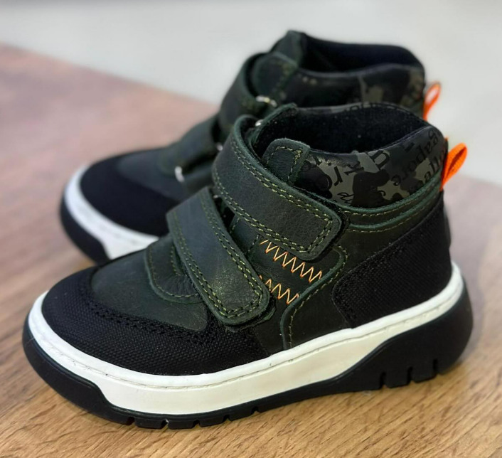 Ортопедические ботинки из натуральной кожи с защитным носиком