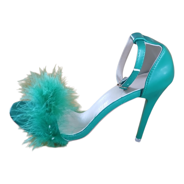 Sandales à talon vertes