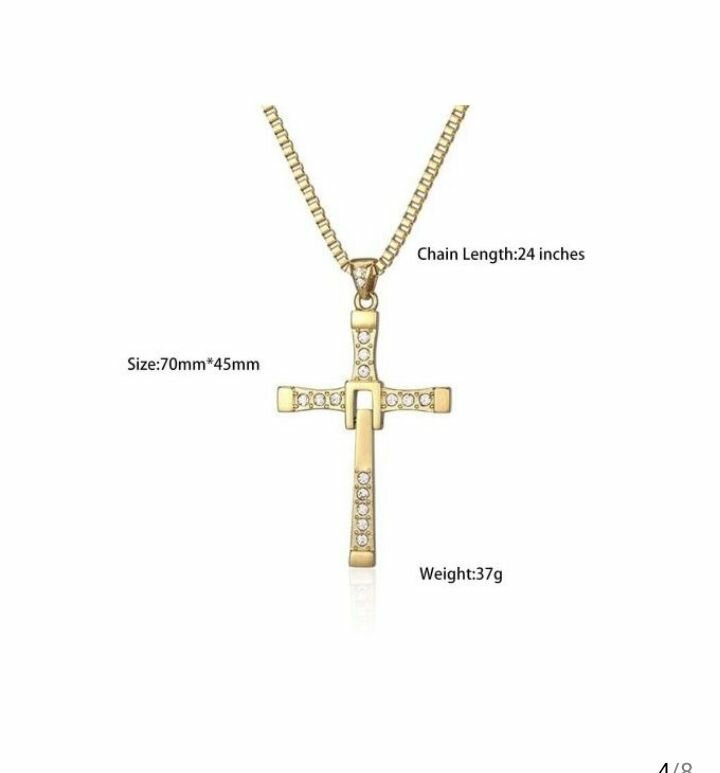 Pendentif & chaine en croix