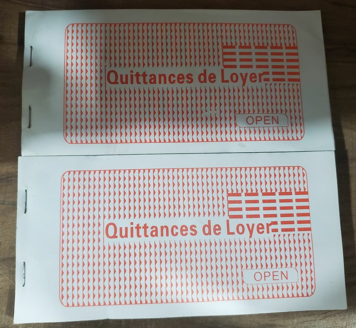 Carnet de Quittance de loyer