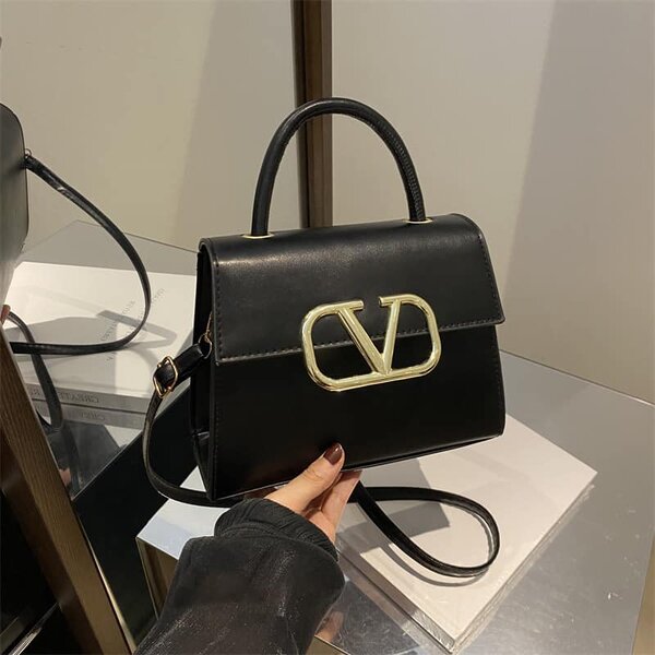 High quality and fashionable trapezoidal women's bag black