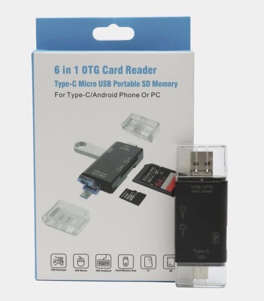 Lecteur de carte 6-en-1 USB-C