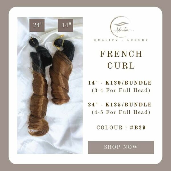 Colour #B29 - 14inch French Curl