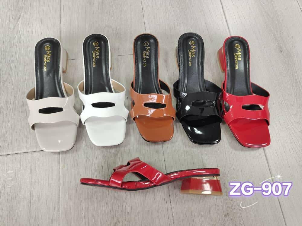 Women's block half shoe heel