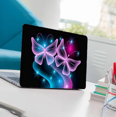Butterfly Laptop Back Skin-Laptop Skin Vinyl Sticker Decal, 13 13.3 14.6 15 15.4 15.6 inch Laptop Skin Sticker Cover For All Laptops