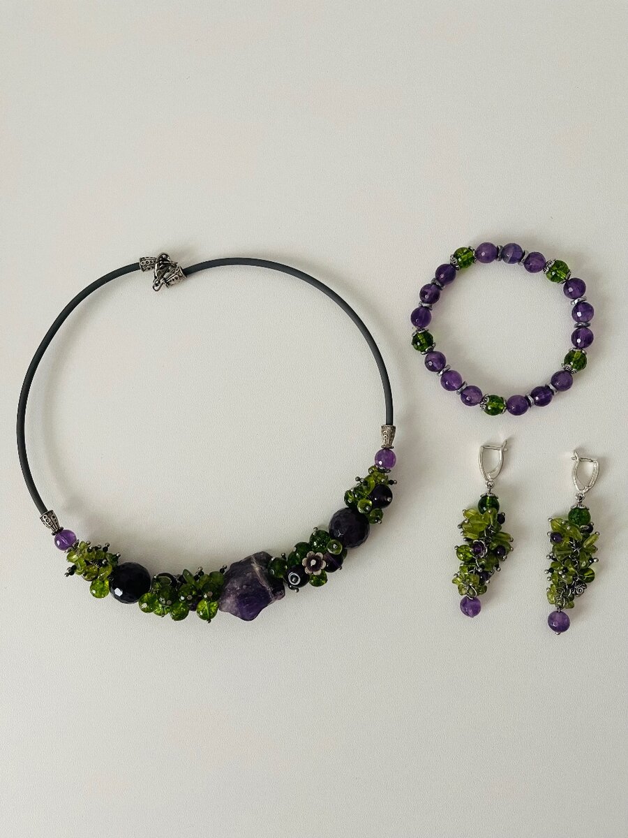 Набор из натуральных камней, ручной работы