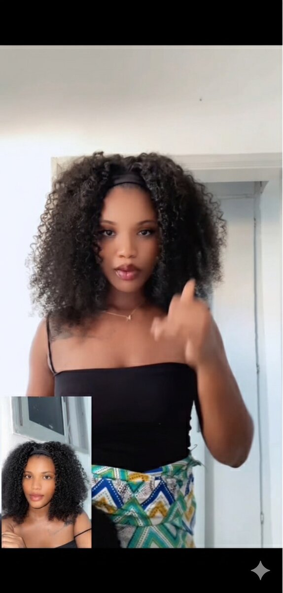 Perruque Bouclée Naturelle