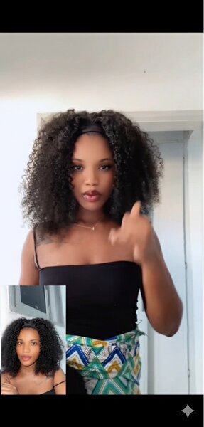 Perruque Bouclée Naturelle