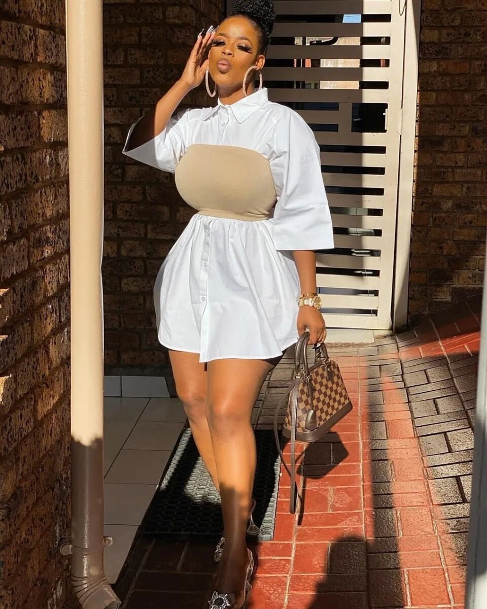 Chemise robe Blanche Oversize