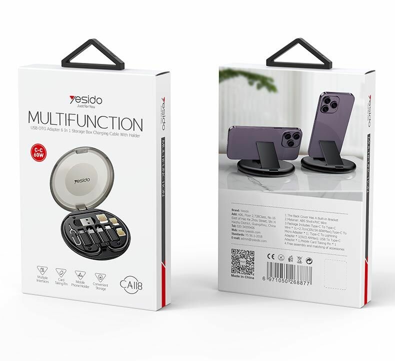 Cable multifonctions 6 en 1