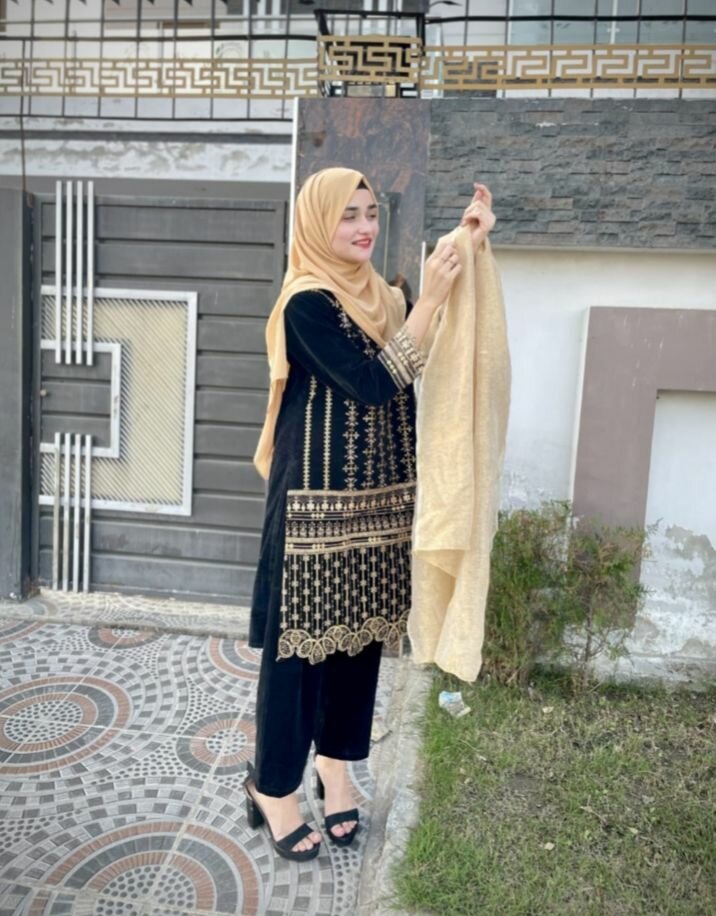 Fancy velvet stitch 3 piece