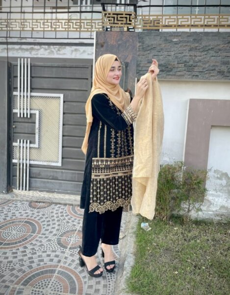 Fancy velvet stitch 3 piece