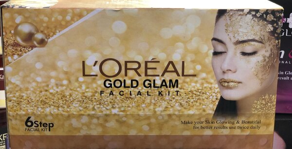Loreal Gold Glam Facial Set