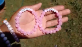 Beautiful   pink color bracelet