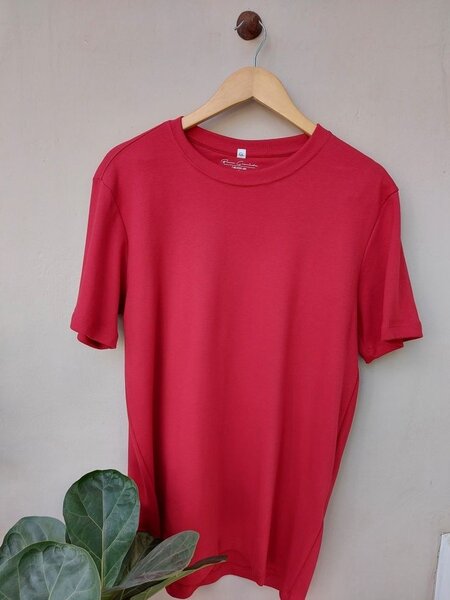 Heavy red cotton T-shirt