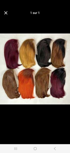 Perruque Lace Front Orange