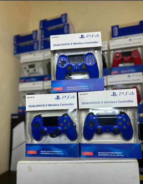 Manette PS4 bleue sans fil