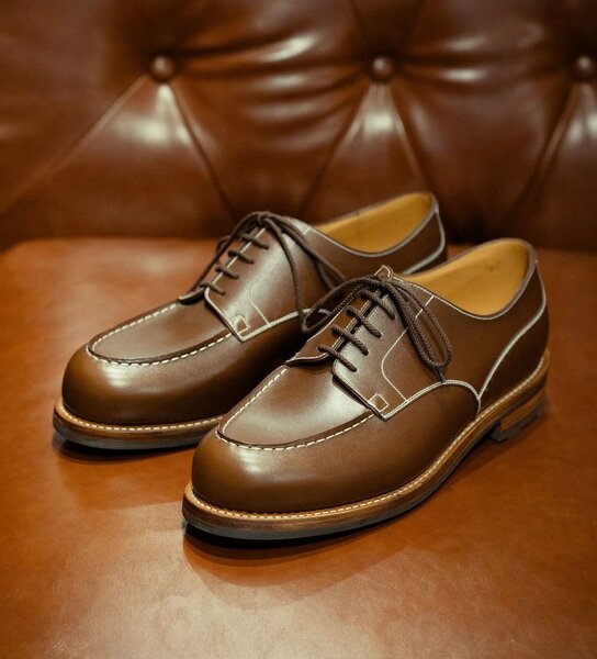 Mocassins golf marron