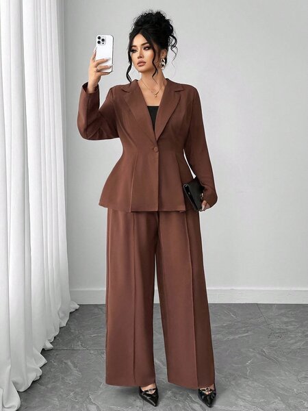 Tailleur Pantalon Femme Élégant