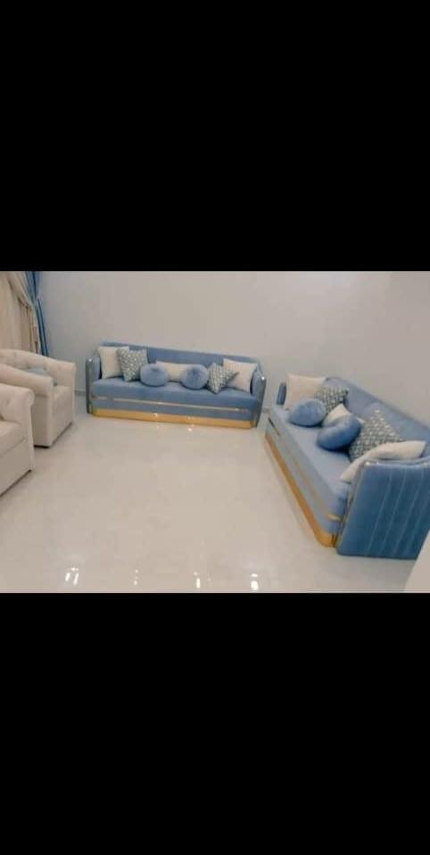 A set of beautiful and soft home furniture