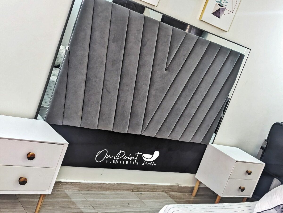 King Headboard And Bed side table