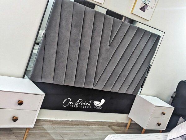 King Headboard And Bed side table