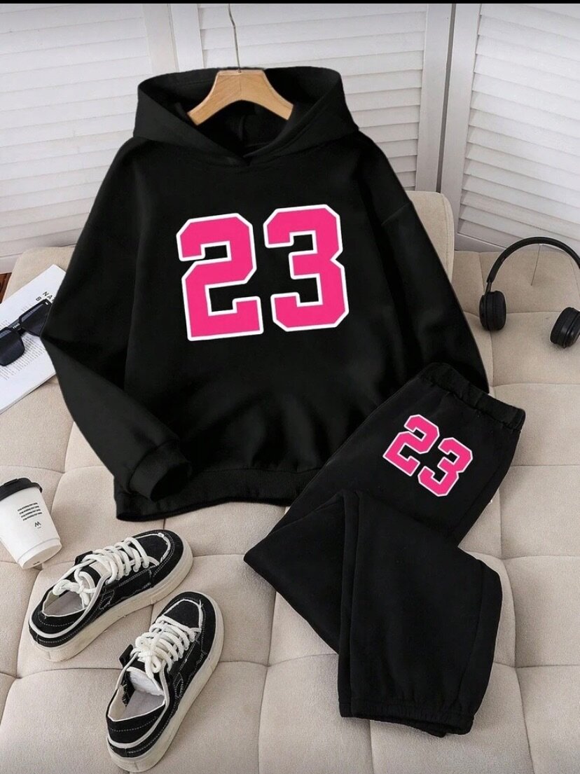 Survêtement Sportif 23 Noir