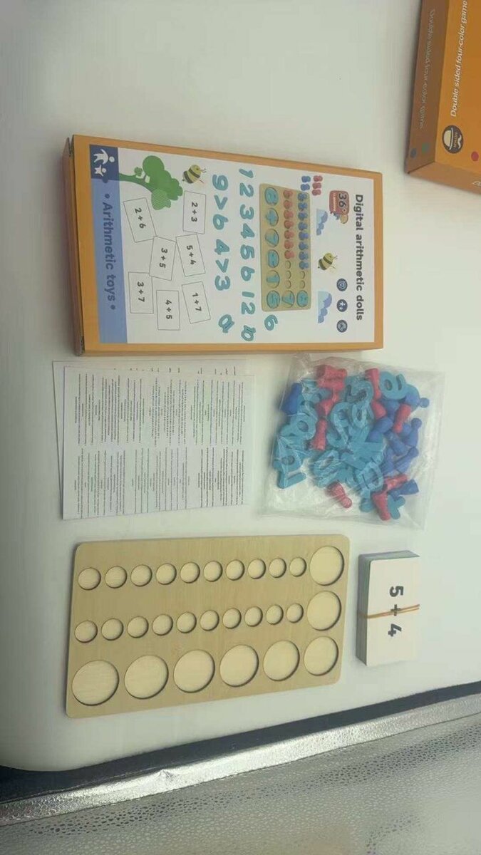 Jeu éducatif mathématique en bois