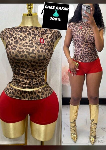 Ensemble Léopard Femme