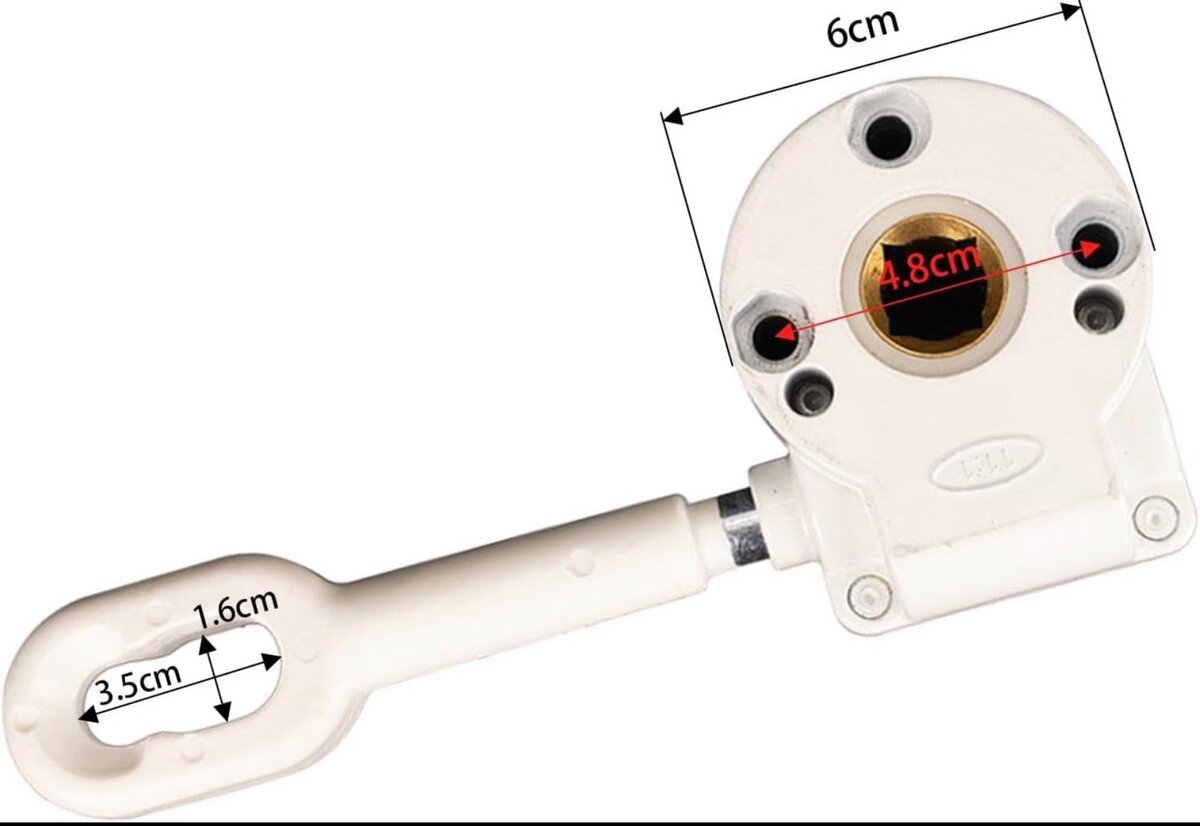 Auvent manuel à vis sans fin en alliage d'aluminium robuste