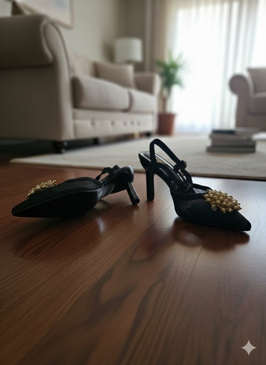 Escarpins élégants perlés