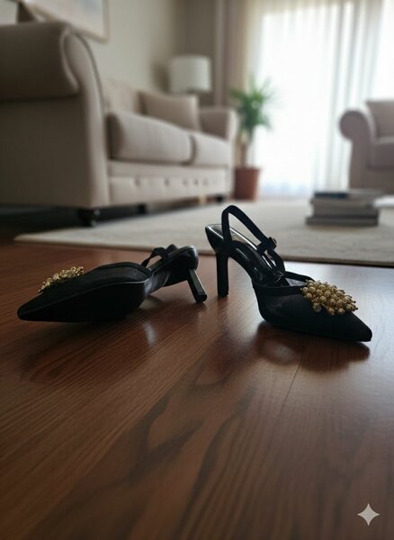 Escarpins élégants perlés